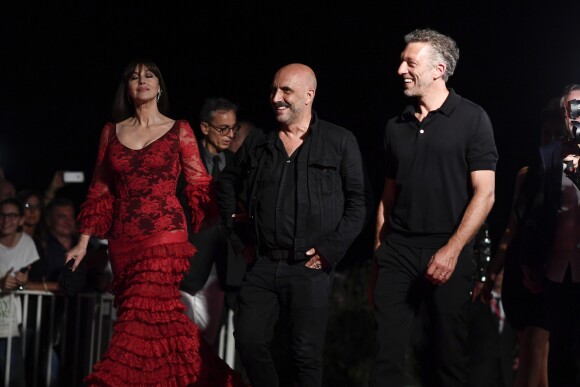 Monica Bellucci, Gaspar Noé et Vincent Cassel lors de la première du film "Irreversible" pendant le 76ème Festival du Film de Venise la Mostra à Venise en Italie le 31 Août 2019.