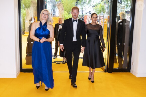 Le prince Harry, duc de Sussex, et Meghan Markle, duchesse de Sussex, à la première du film "Le Roi Lion" à Londres, le 14 juillet 2019.