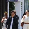 Angelina Jolie est allée déjeuner avec ses enfants Shiloh, Zahara et Pax Jolie-Pitt au restaurant Fig & Olive dans le quartier de West Hollywood à Los Angeles, le 2 septembre 2019.