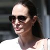 Angelina Jolie et sa fille V.Jolie-Pitt sont allées faire quelques courses dans une animalerie à Los Angeles, le 4 aout 2019.