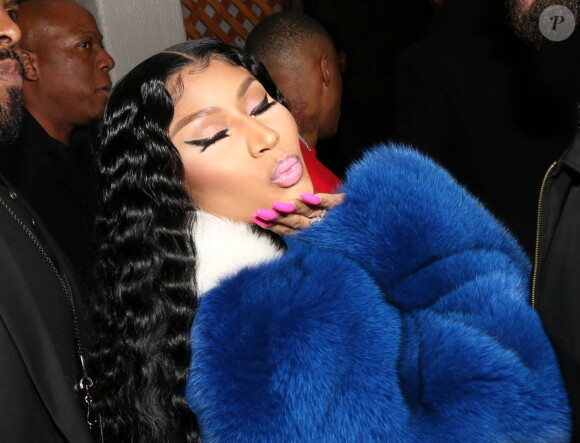 Nicki Minaj arrive à la soirée Sundays Grammy au club Argyle à Hollywood le 10 février 2019. © CPA / Bestimage