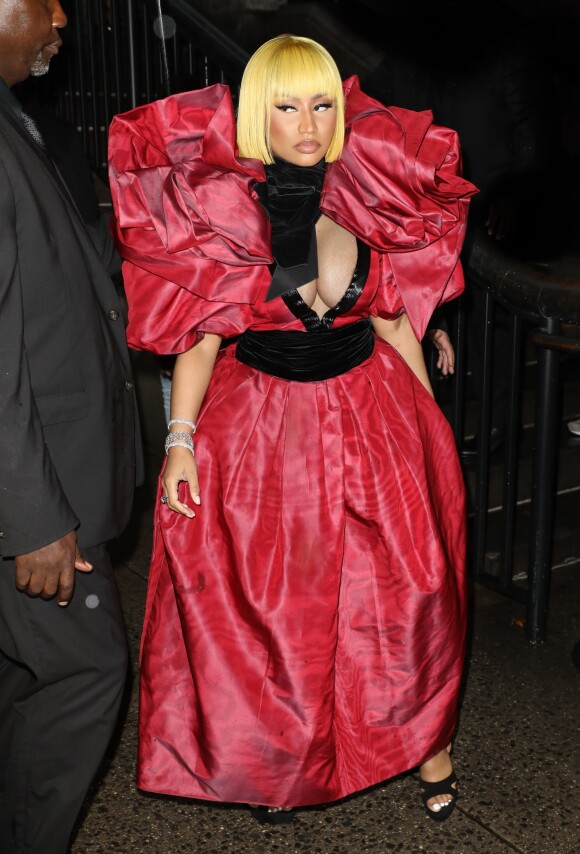 Nicki Minaj à son arrivée au défilé de mode "Marc Jacobs" lors de la fashion week à New York. Le 12 septembre 2018