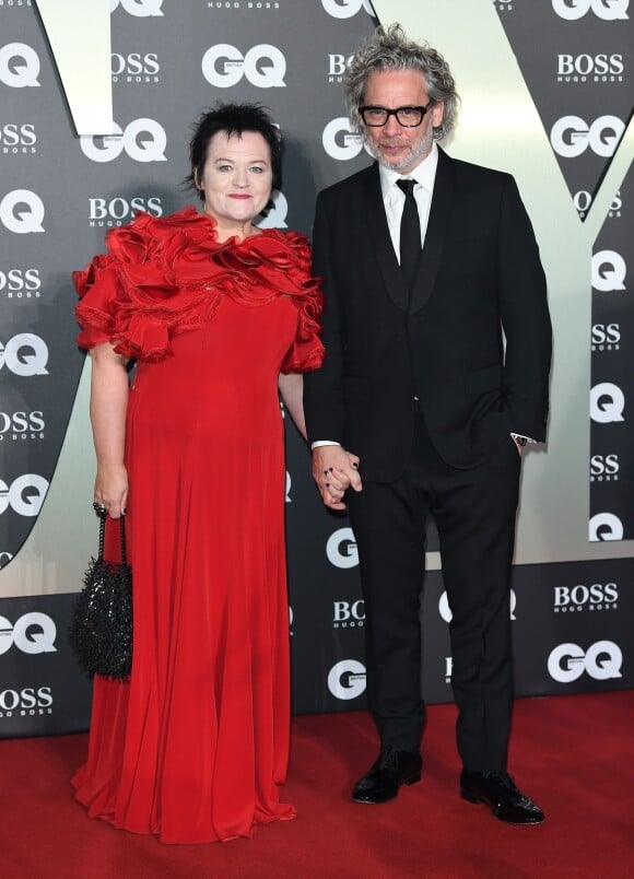 Dexter Fletcher et sa femme Dalia Ibelhauptaite - Photocall de la soirée "GQ Men of the Year" Awards à Londres le 3 septembre 2019.