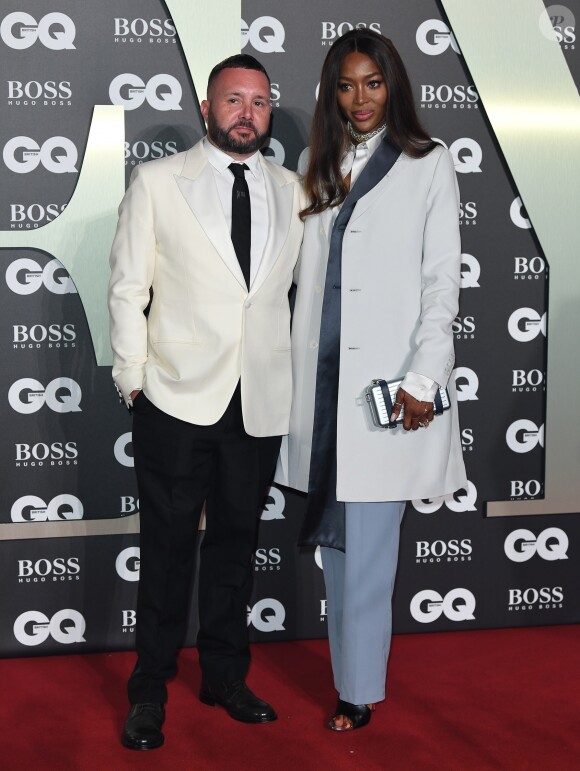 Kim Jones, Naomi Campbell - Photocall de la soirée "GQ Men of the Year" Awards à Londres le 3 septembre 2019.