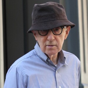 Woody Allen - Acteurs sur le tournage du nouveau film de W. Allen à New York, le 10 octobre 2017.