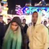 Exclusif - Alors qu'elle devait se produire en concert, Nicki Minaj a été aperçue avec son nouveau compagnon Kenneth "Zoo" Petty à la foire aux plaisirs à Bordeaux