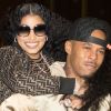 Exclusif - Nicki Minaj et son nouveau compagnon Kenneth "Zoo" Petty quittent l'hôtel Royal Monceau et vont poser en photo devant la tour Eiffel à Paris le 8 mars 2019.