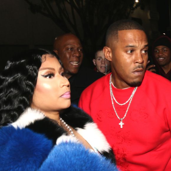 Nicki Minaj arrive à la soirée Sundays Grammy au club Argyle à Hollywood le 10 février 2019. © CPA / Bestimage