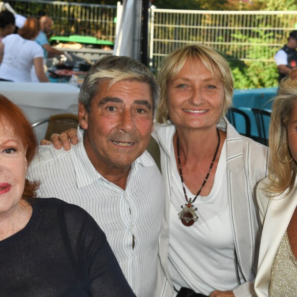 Régine, Patrice Brevet et sa femme Corinne et Caroline Margeridon - Exclusif - Inauguration de la Fete a Neu-Neu au profit de l'association " Les puits du Désert " à Paris Le 30 août 2019 @ Guirec Coadic / Bestimage