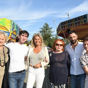 Christel Pernet (fondatrice de l'association "Les Puits du Désert"), Jean Louis Garnier , Caroline Margeridon, Régine, Guest - Exclusif - Inauguration de la Fete a Neu-Neu au profit de l'association " Les puits du Désert " à Paris Le 30 août 2019 @ Guirec Coadic / Bestimage