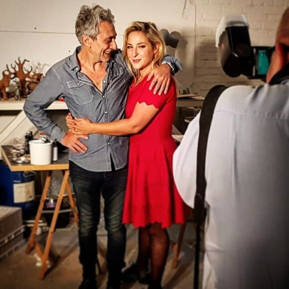Marilou Berry pose avec son père Philippe Berry, sur Instagram, le 17 juin 2018.