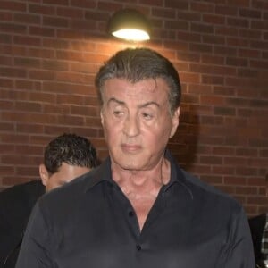 Exclusif - Sylvester Stallone participe à une séance de questions/réponses intitulée "Experience With Sylvester Stallone" au côté de Jenny Powell, au Manchester Convention Center. Manchester, le 6 septembre 2019.