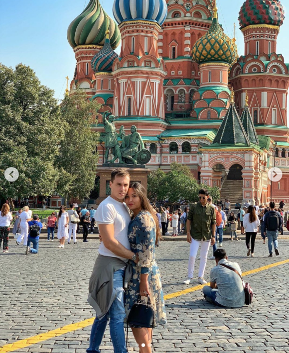 Louis et Marie Ducruet voyagent en Russie le 7 septembre 2019.