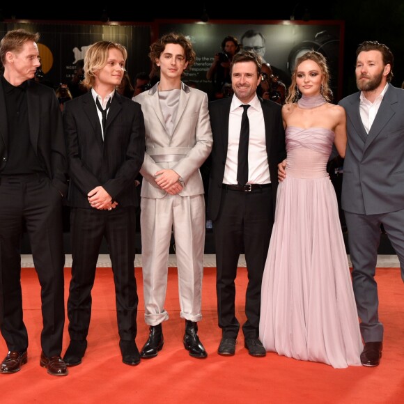 Sean Harris, Tom Glynn-Carney, Timothée Chalamet, David Michod, Lily-Rose Depp, Joel Edgerton - Tapis rouge du film "The King" lors du 76ème festival international du film de Venise, la Mostra, le 2 septembre 2019.