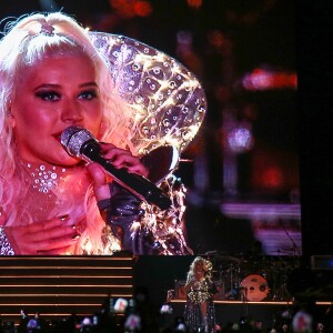 Christina Aguilera en concert à Moscou le 23 juillet 2019.