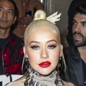 Christina Aguilera au défilé de mode Haute-Couture automne-hiver 2019/2020 "Jean Paul Gaultier" à Paris. Le 3 juillet 2019 © Olivier Borde / Bestimage