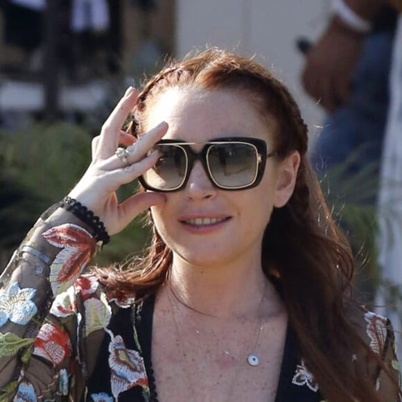 Lindsay Lohan a été aperçue en train de filmer des scènes pour sa nouvelle émission de téléréalité à Mykonos en Grèce. Les séquences ont été filmés au sein du 'Lohan Beach Club', le 7 aout 2018.