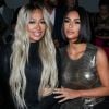 La La Anthony et Kim Kardashian au défilé Prêt à porter Serena Williams Printemps/Eté 2020 lors de la Fashion Week de New York City, New York, Etats-Unis, le 10 septembre 2019.