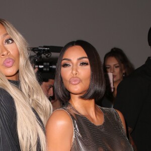La La Anthony et Kim Kardashian au défilé Prêt à porter Serena Williams Printemps/Eté 2020 lors de la Fashion Week de New York City, New York, Etats-Unis, le 10 septembre 2019. © Sonia Moskowitz/Globe Photos/Zuma Press/Bestimage
