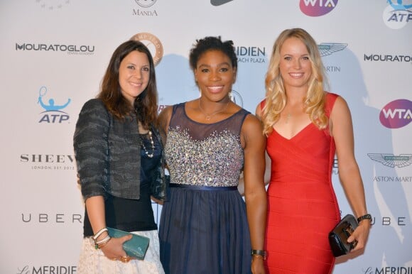 Marion Bartoli, Serena Williams, Caroline Wozniacki - Soirée "Champ'Seed" Foundation de Serena Williams à Monaco le 19 mai 2015.
