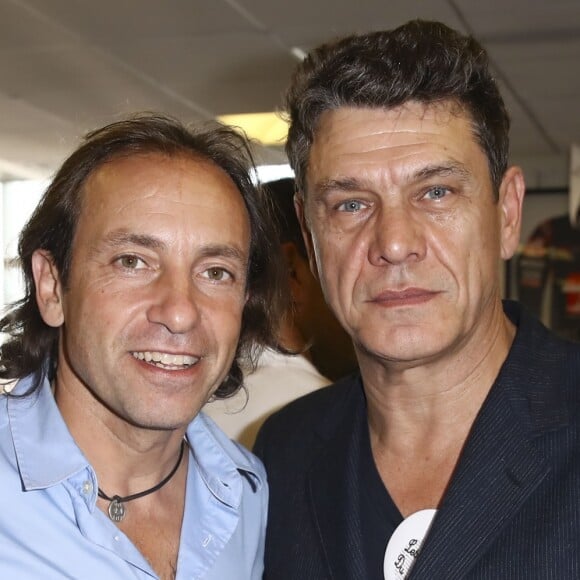 Philippe Candeloro et Marc Lavoine à l'opération Charity Day chez Aurel BCG partners à Paris le 11 septembre 2019. © Gwendoline Le Goff / Panoramic / Bestimage