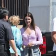 Lana Del Rey sur le tournage du nouveau clip vidéo pour le film "Charlie's Angels", Los Angeles, le 13 juillet 2019.
