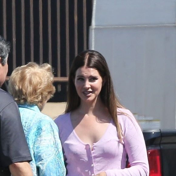 Lana Del Rey sur le tournage du nouveau clip vidéo pour le film "Charlie's Angels", Los Angeles, le 13 juillet 2019.