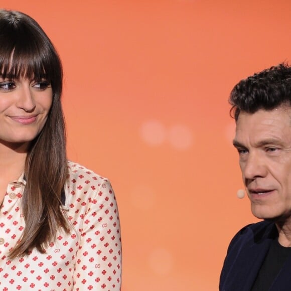 Exclusif - Nikos Aliagas, Clara Luciani et Marc Lavoine - Enregistrement de l'émission TV "La Chanson Secrète 2", qui sera diffusée le 14 septembre sur TF1. Le 25 juin 2019 © Gaffiot-Perusseau / Bestimage