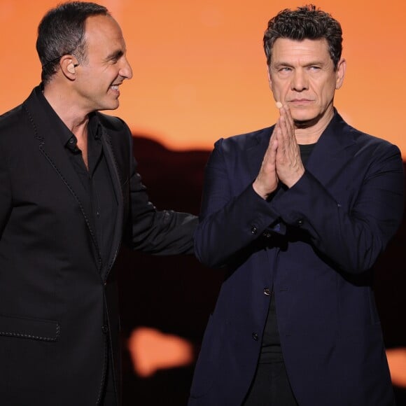 Exclusif - Nikos Aliagas et Marc Lavoine - Enregistrement de l'émission TV "La Chanson Secrète 2", qui sera diffusée le 14 septembre sur TF1. Le 25 juin 2019 © Gaffiot-Perusseau /