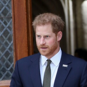 Le prince Harry, duc de Sussex, lors d'une cérémonie pour le 5ème anniversaire des Invictus Games à Londres le 10 septembre 2019.