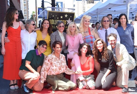 Kathryn Hahn, Amy Landecker, Jill Soloway, Judith Light, Gaby Hoffman, Trace Lysette et Jay Duplas - Judith Light inaugure son étoile sur le "Walk of Fame" de Los Angeles, le 12 septembre 2019.