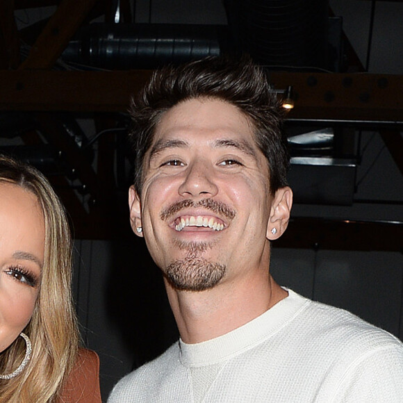 Mariah Carey et son compagnon Bryan Tanaka dans les rues d'Hollywood, Los Angeles, le 17 septembre 2019.
