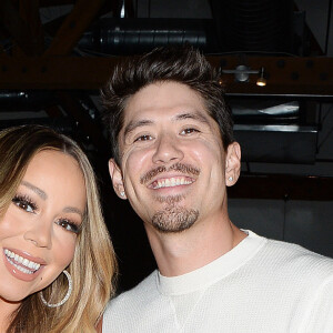 Mariah Carey et son compagnon Bryan Tanaka dans les rues d'Hollywood, Los Angeles, le 17 septembre 2019.