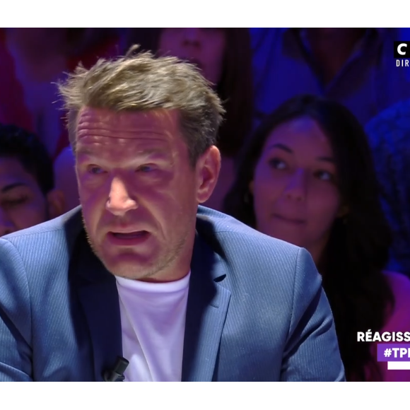 Benjamin Castaldi très ému dans "Touche pas à mon poste", le 18 septembre 2019, sur C8