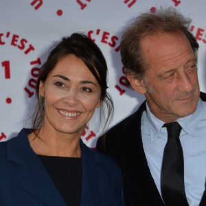 Cécile Duffau (fondatrice de l'association " Un Rien C'est Tout "), Vincent Lindon et Marie Drucker lors d'une visite privée et d'un dîner de gala caritatif donné en faveur des actions de l'association "Un Rien C'est Tout" au musée Rodin à Paris, France, le 19 septembre 2019. © Veeren/Bestimage