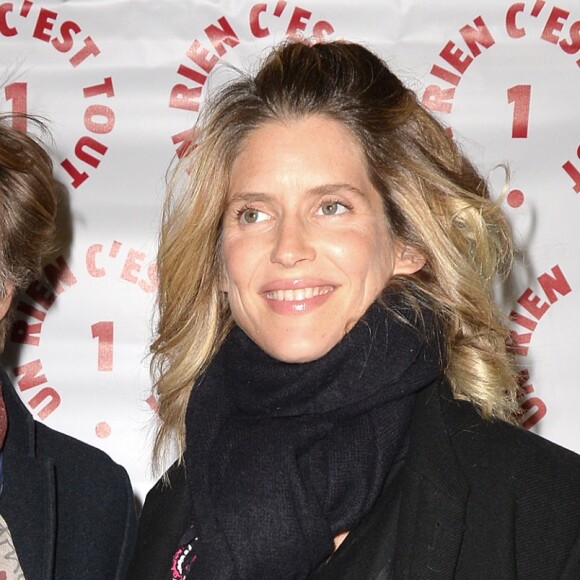 Laurent Delahousse et sa compagne Alice Taglioni (enceinte) lors d'une visite privée et d'un dîner de gala caritatif donné en faveur des actions de l'association "Un Rien C'est Tout" au musée Rodin à Paris, France, le 19 septembre 2019. © Veeren/Bestimage