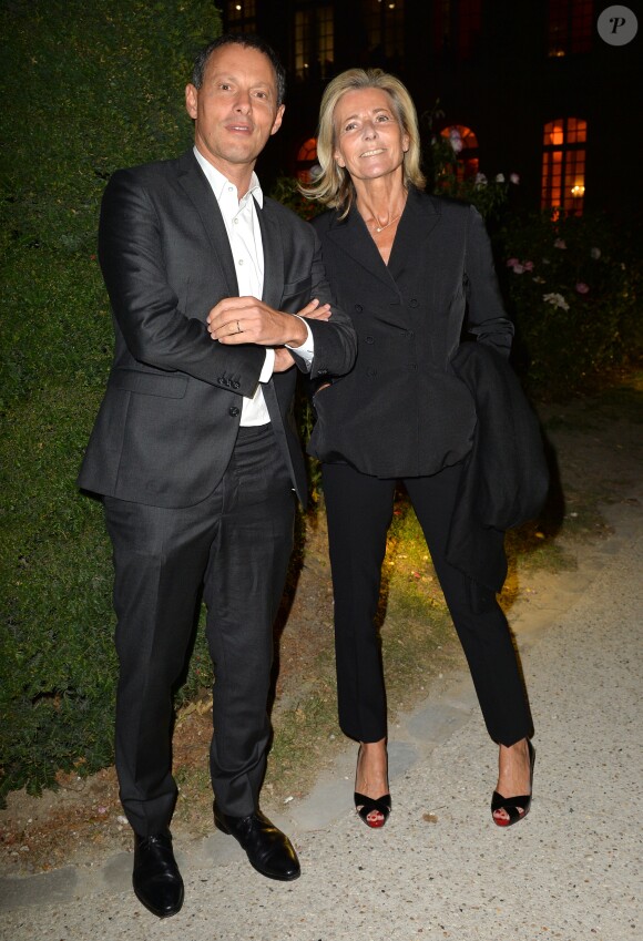 Marc-Olivier Fogiel et Claire Chazal lors d'une visite privée et d'un dîner de gala caritatif donné en faveur des actions de l'association "Un Rien C'est Tout" au musée Rodin à Paris, France, le 19 septembre 2019. © Veeren/Bestimage