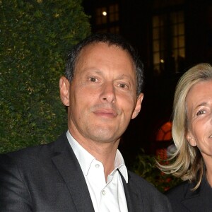 Marc-Olivier Fogiel et Claire Chazal lors d'une visite privée et d'un dîner de gala caritatif donné en faveur des actions de l'association "Un Rien C'est Tout" au musée Rodin à Paris, France, le 19 septembre 2019. © Veeren/Bestimage