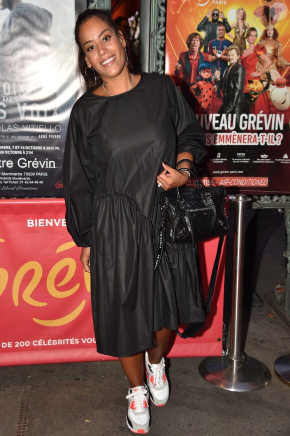 Amel Bent - Le chanteur Soprano inaugure sa statue de cire au Musée Grévin à Paris, France, le 19 septembre 2019. © Giancarlo Gorassini/Bestimage