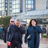 Exclusif - Alexis Corbière et sa compagne Raquel Garrido quittent le tribunal de Bobigny le 19 septembre 2019. © Tiziano Da Silva/Bestimage