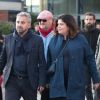 Exclusif - Alexis Corbière et sa compagne Raquel Garrido quittent le tribunal de Bobigny le 19 septembre 2019. © Tiziano Da Silva/Bestimage