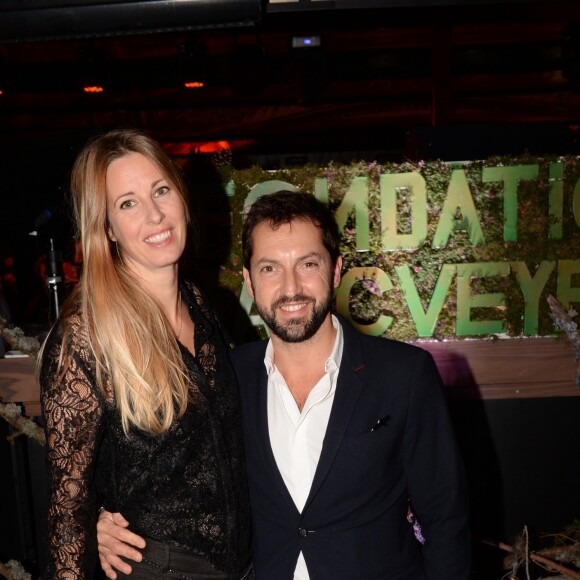 Exclusif - Frédéric Diefenthal et sa compagne - Dîner pour la fondation Marc Veyrat au restaurant Victoria à Paris, France, le 21 novembre 2017.  © Rachid Bellak/Bestimage
