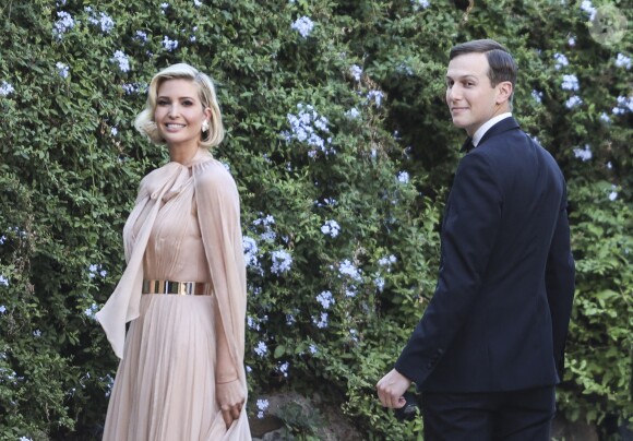 Ivanka Trump et son mari Jared Kushner - Mariage de la styliste Misha Nonoo avec Michael Hess à la Villa Aurelia à Rome, le 20 septembre 2019. 