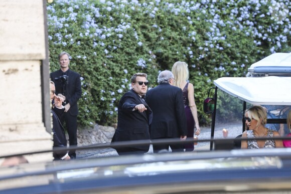 James Corden - Mariage de la styliste Misha Nonoo avec Michael Hess à la Villa Aurelia à Rome, le 20 septembre 2019. 