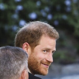 Le prince Harry et Meghan Markle - Mariage de la styliste Misha Nonoo avec Michael Hess à la Villa Aurelia à Rome, le 20 septembre 2019.