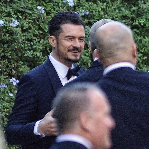 Orlando Bloom et Katy Perry - Mariage de la styliste Misha Nonoo avec Michael Hess à la Villa Aurelia à Rome, le 20 septembre 2019. 