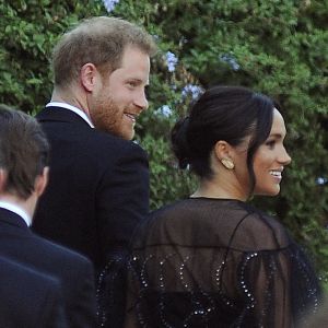 Le prince Harry et Meghan Markle - Mariage de la styliste Misha Nonoo avec Michael Hess à la Villa Aurelia à Rome, le 20 septembre 2019. 