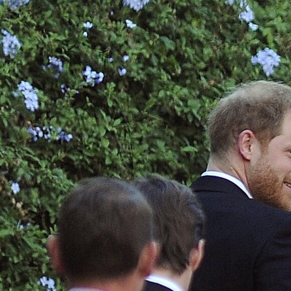 Le prince Harry et Meghan Markle - Mariage de la styliste Misha Nonoo avec Michael Hess à la Villa Aurelia à Rome, le 20 septembre 2019.