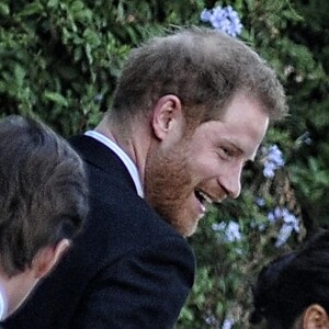 Le prince Harry et Meghan Markle - Mariage de la styliste Misha Nonoo avec Michael Hess à la Villa Aurelia à Rome, le 20 septembre 2019.