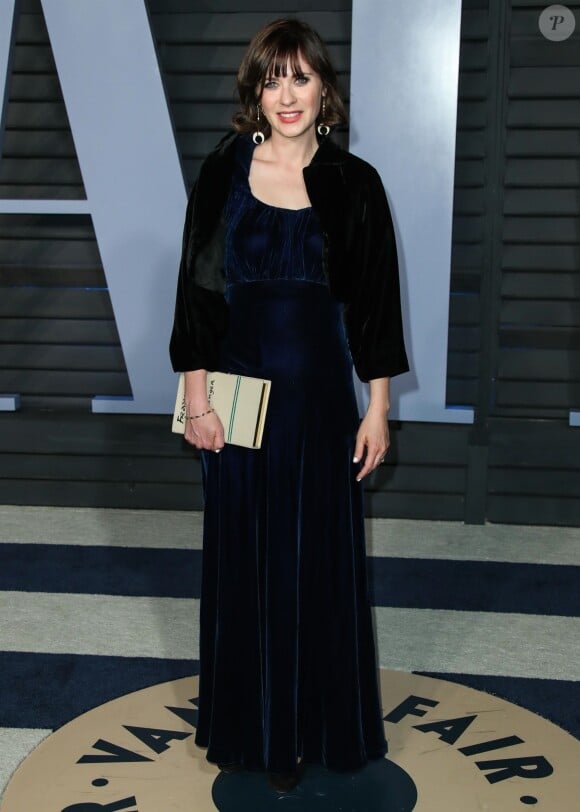Zooey Deschanel à la soirée Vanity Fair Oscar au Wallis Annenberg Center à Beverly Hills, le 4 mars 2018